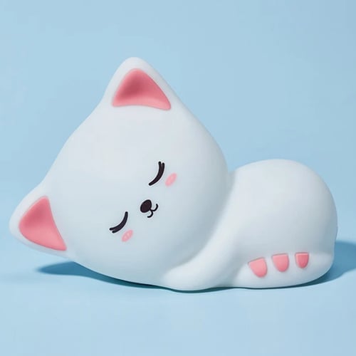 ضوء ليلي من السيليكون - القطة