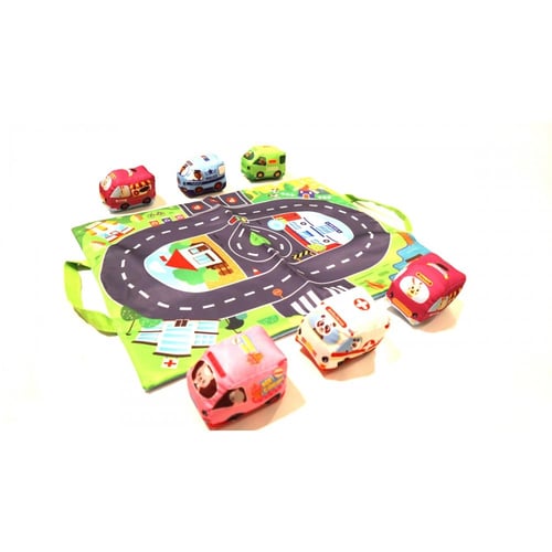 مجموعة سيارات اسفنجية ناعمة للأطفال – 6 قطع آمنة م...