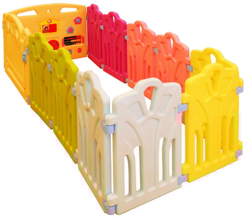 حاجز الاطفال بلاستيك من 11 قطعة ملون - سور للاطفال