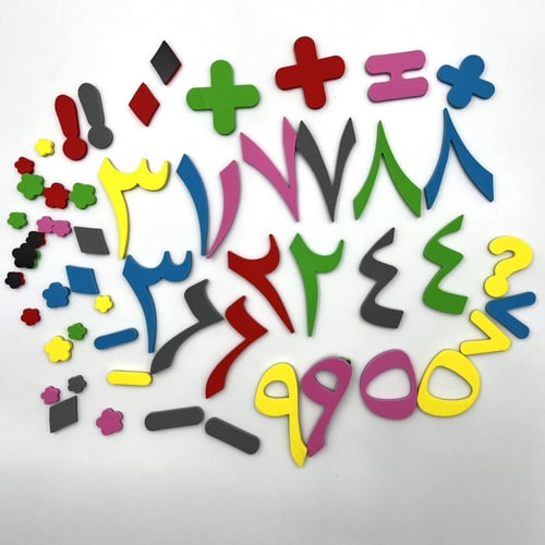 ملصقات الأرقام العربية المغناطيسية