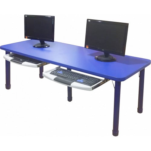 طاولة حاسب الي 60 × 160 - ازرق