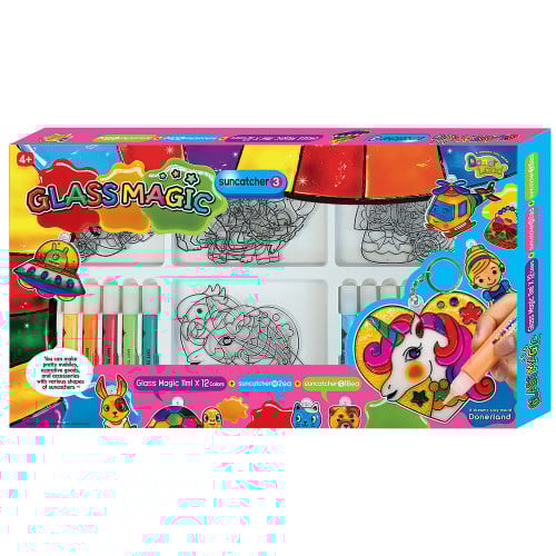 مجموعة تلوين الزجاج السحري