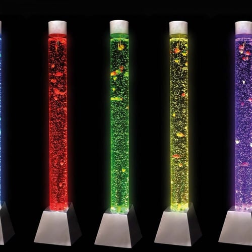 انبوب الفقاقيع الحسي التفاعلي مع ريموت لتحكم بالال...