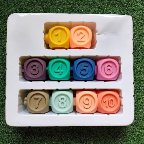 مكعبات الأرقام اللينة – تعليم الأرقام والأشكال