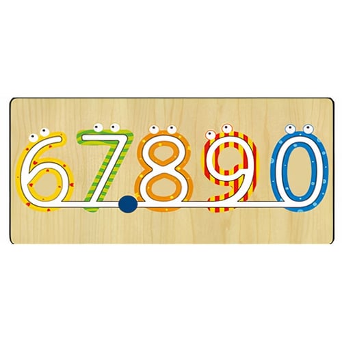 لوحة جدارية خشبية - الأرقام (قطعتين)