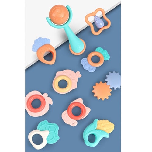 مجموعة خشاخيش وعضاضات آمنة للرضع