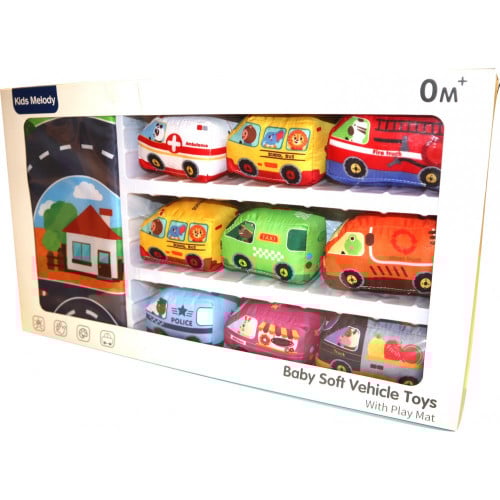 بيبي سوفت - سيارت اسفنجية 9 قطع