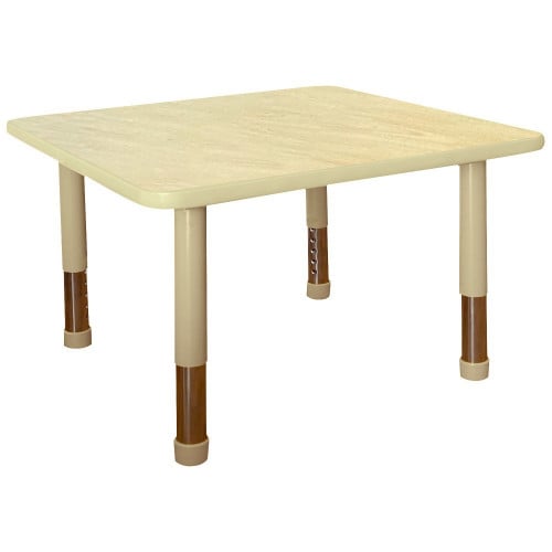 طاولة مربعة خشبية 70×70 لا يشمل الكراسي - رملي