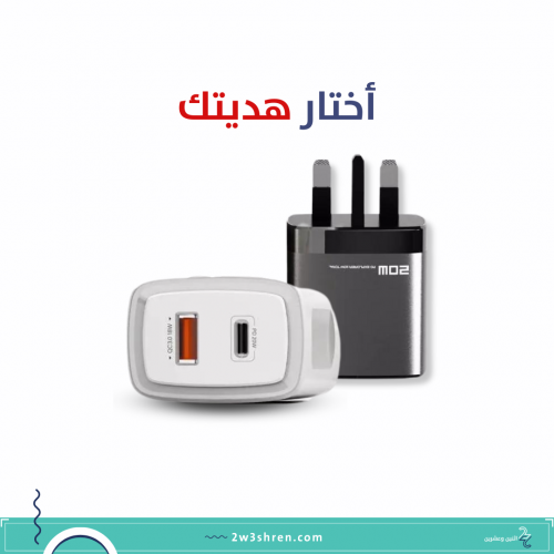 فيش جداري بمنفذين