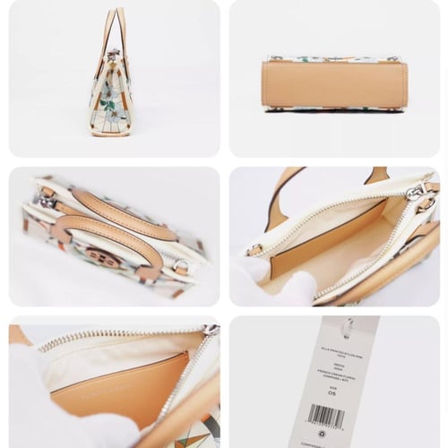 Tory burch ELLA Compass French Cream Floral Nylon...
