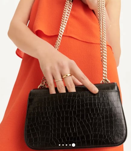 شنطه دكني سينا فلاب جلد تمساح