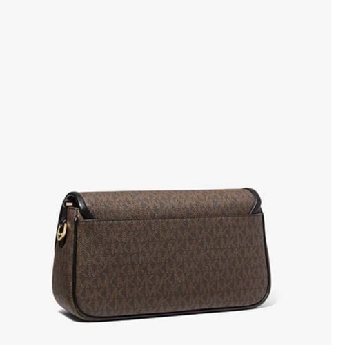 شنطة مايكل كورس باركر بني غامق وأسود