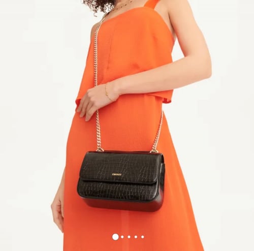 شنطه دكني سينا فلاب جلد تمساح