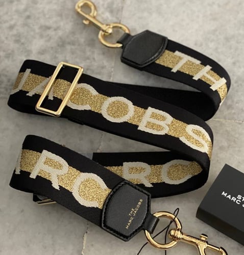 ستراب شنطة اسود وذهبي وابيض