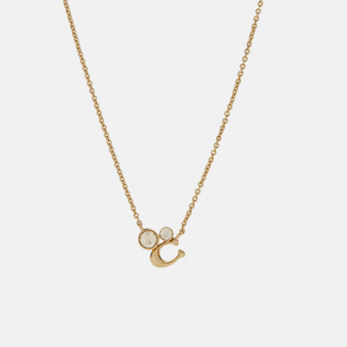 سلسال ماركة كوتش كرستالتين ذهبي بالطلب المسبق 10 ا...