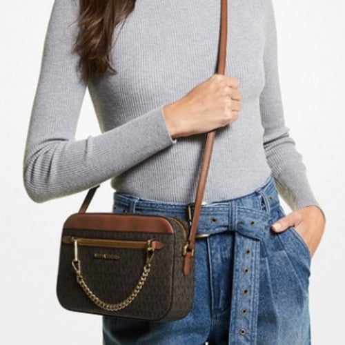 شنطة مايكل كورس كروس بجيب خارجي بسحاب