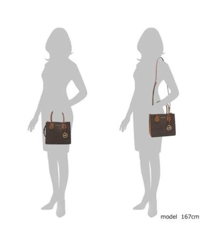 شنطة مايكل كورس كلاسيك بني لوقو