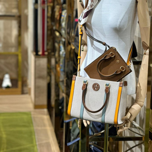 شنطة توري بورش ميني توتي بخطين بالمنتصف