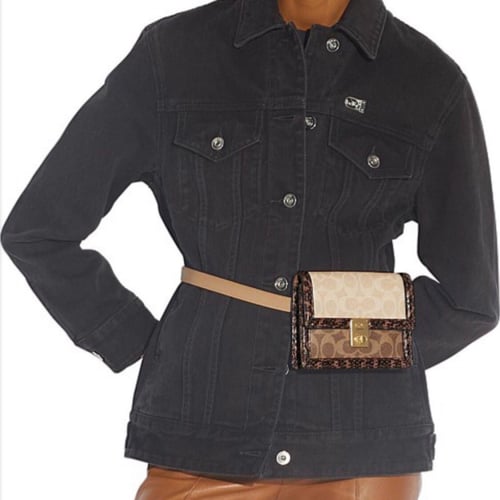 حقيبة خصر هاتن HUTTON من القماش الذي يحمل نقشة مار...