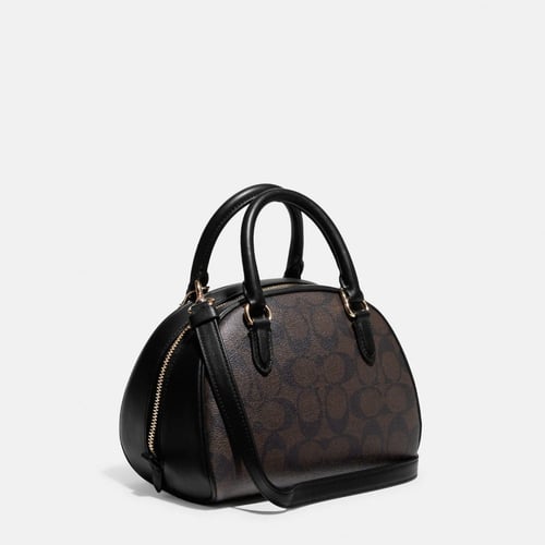 شنطة كوتش سيدني بني غامق بحامل يد