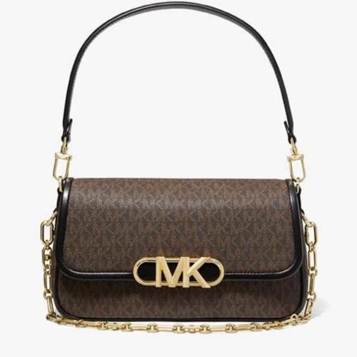 شنطة مايكل كورس باركر بني غامق وأسود