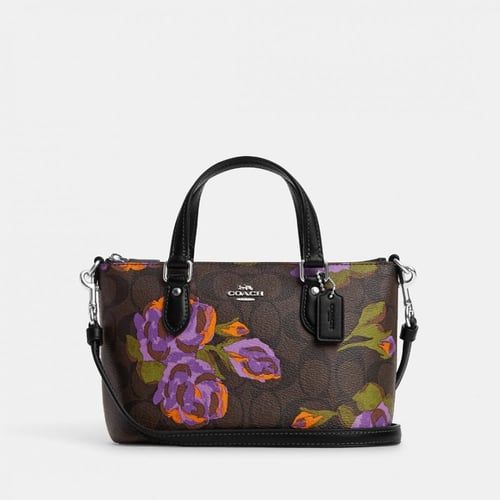 شنطة ميني جالري كروس بدي كوتش طبعات ورد روز