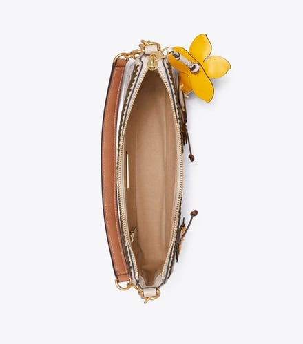 توري بورش حقيبة تي مونوغرام مضفر ستوديو