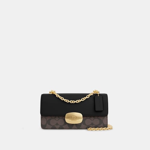 كوتش إليزا كتف Eliza Flap Crossbody In Signature C...