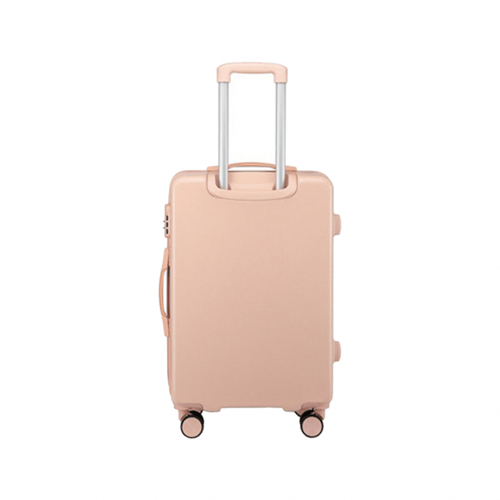 حقيبة اعمال 4 عجلات لون وردي