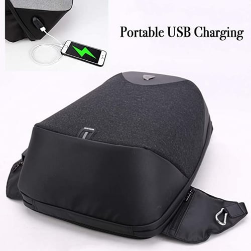 حقيبة ظهر لابتوب ذكية بقفل حماية ومنفذ USB لون أسو...