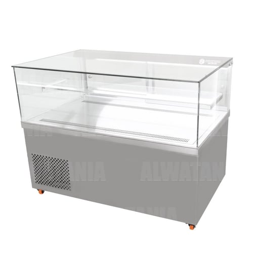 ثلاجة عرض حلويات ستانلس ستيل 304