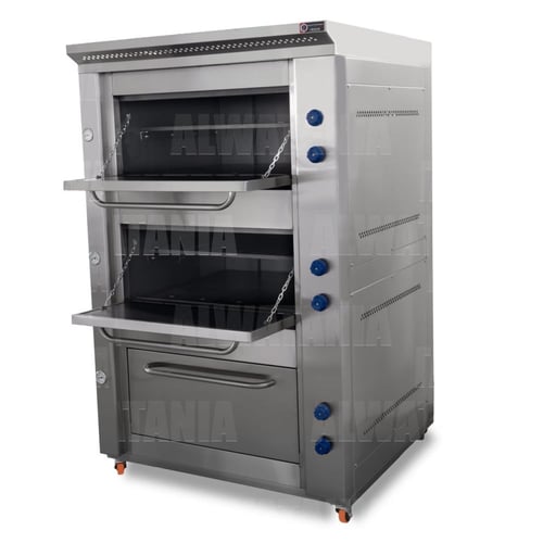 فرن غاز ثلاث أدوار ستانلس ستيل 304