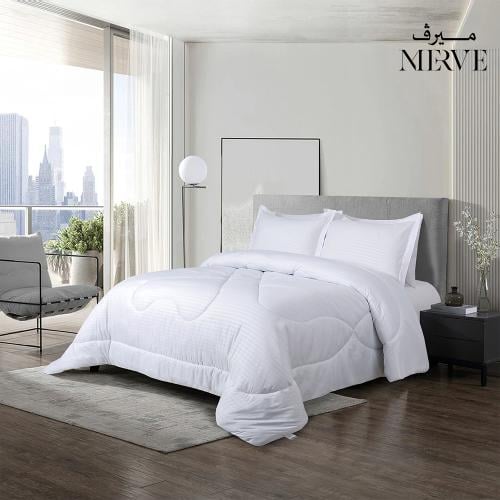 Hotel bedspread for two people