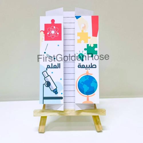 مطوية فصل طبيعة العلم ثاني متوسط - الترم الاول جاه...