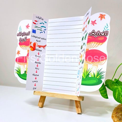 مطوية درس تصنيف المخلوقات الحية - علوم رابع ابتدائ...