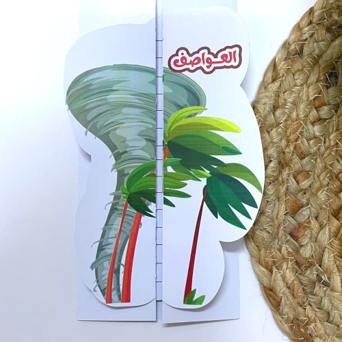 مطوية درس العواصف - علوم خامس الترم الثاني