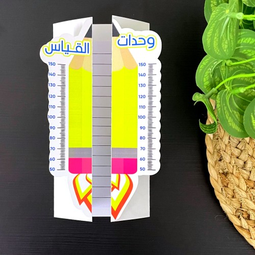 مطوية رياضيات درس وحدات القياس - الصف الخامس الابت...