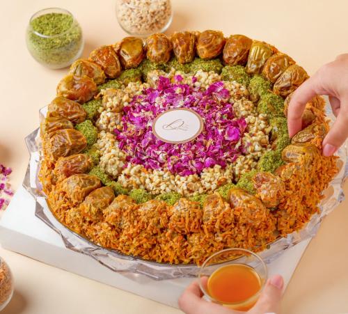 صينية كريستال حجم كبير 2 كيلو