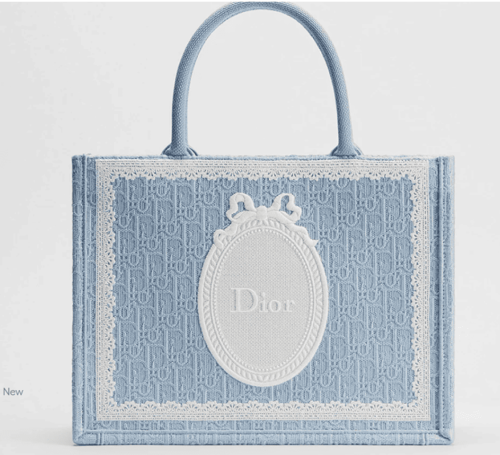 حقيبة ديور بوك توت صغيرة بنقشة ديور أوبليك Dior Bo...