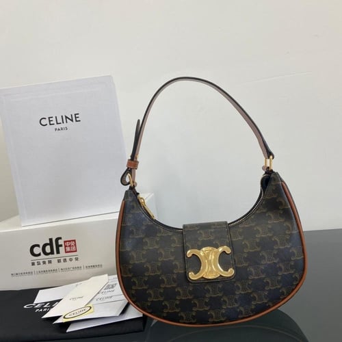 شنطة متوسطة من سيلين طراز AVA TRIOMPHE - بني