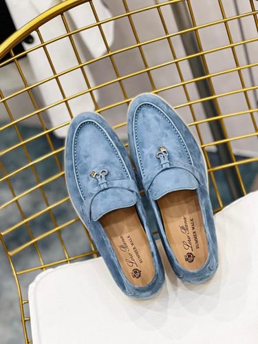 حذاء فلات لوربيانا الكلاسيكي أزرق سماوي