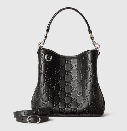 حقيبة قوتشي أوفيديا دلو بنقشة GG الأيقونية صغيرة