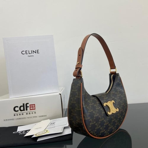 شنطة متوسطة من سيلين طراز AVA TRIOMPHE - بني