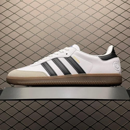 سنيكرز أديداس سامبا ديكون - جلد أبيض كلاسيكي