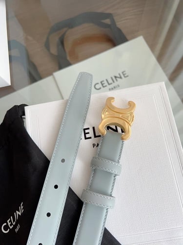 حزام سيلين تريومف وسترن جلدي بعرض 2.5 سم