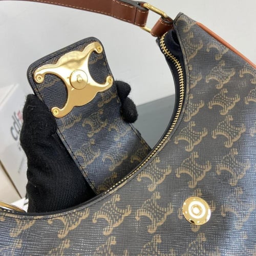 شنطة متوسطة من سيلين طراز AVA TRIOMPHE - بني