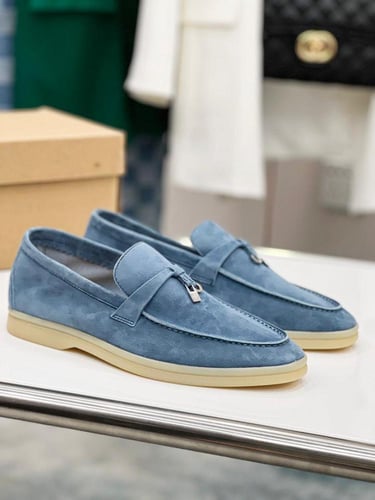 حذاء فلات لوربيانا الكلاسيكي أزرق سماوي