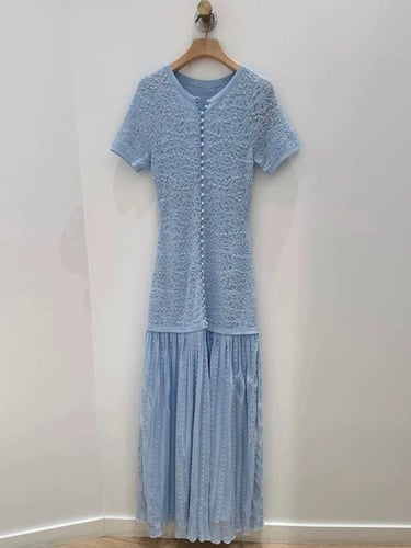 فستان السهرة الماكسي المزين بالخرز من ساندرو