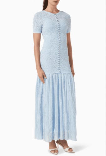 فستان السهرة الماكسي المزين بالخرز من ساندرو