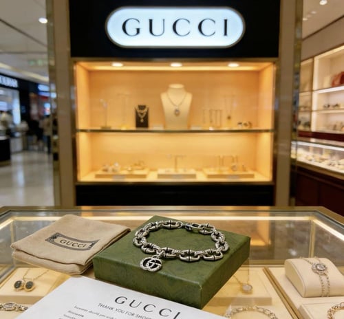 سوار غوتشي كلاسيك للجنسين - فضه